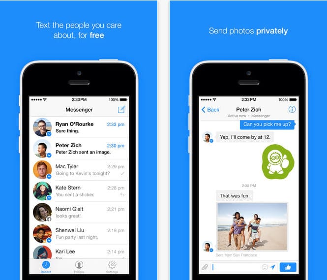 Actualización de Facebook Messenger ya está disponible en iOS y Android.