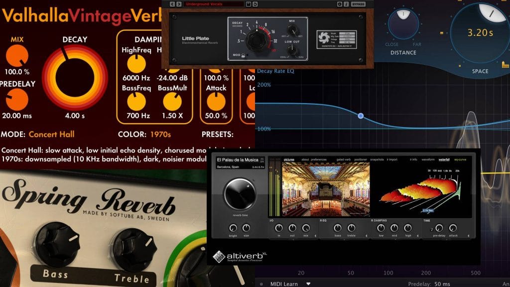 Los 5 tipos de Reverbs explicados: Hall, Chamber, Room, Plate y Spring
