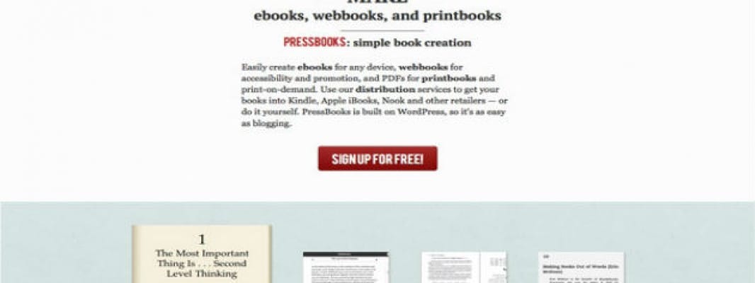 PressBooks:Libros sin papel y sin tinta.