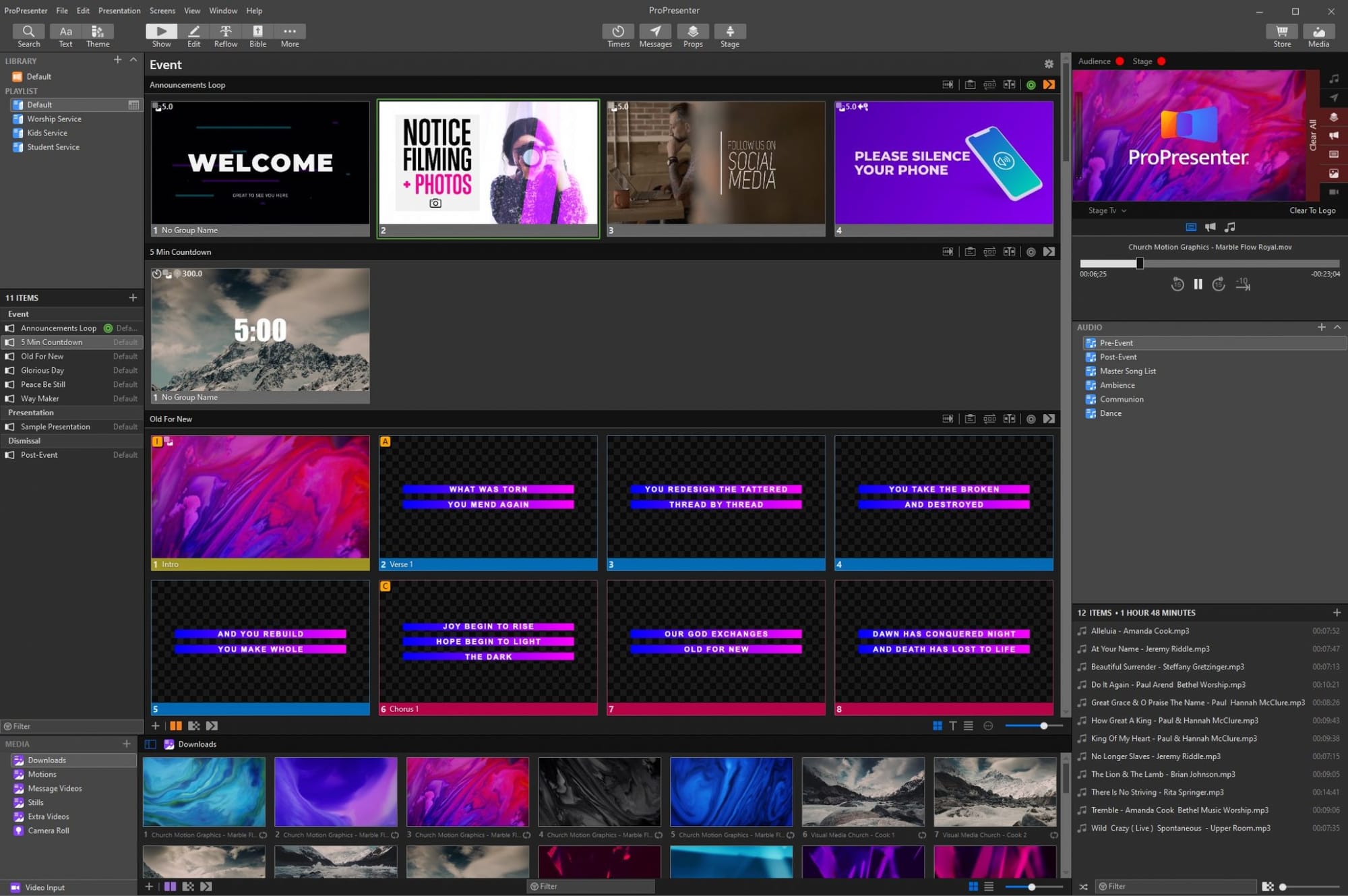 Cómo asignar las salidas de Propresenter 7
