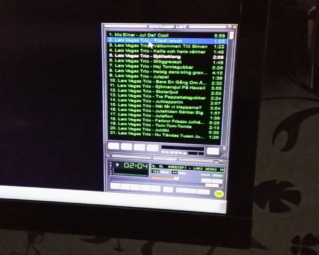 Spotiamp, aplicación con tintes retro creada para usarse en Spotify