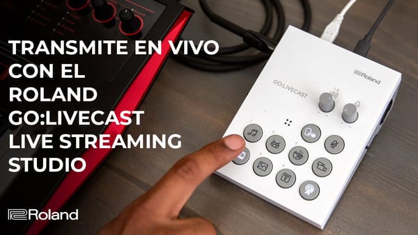 Como transmitir en vivo a página de Facebook con el Roland GO:Livecast