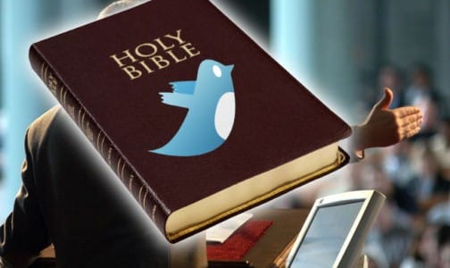 No Twittear durante el sermón?
